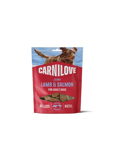CARNILOVE JERKY CORDERO Y SALMÓN 100gr