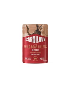CARNILOVE POUCH EN SALSA JABALÍ 85gr