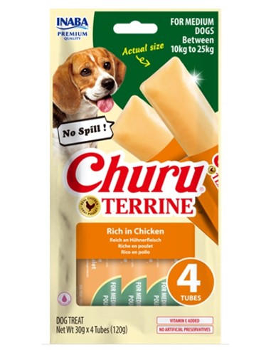 CHURU TARRINE MEDIUM POLLO 4uds