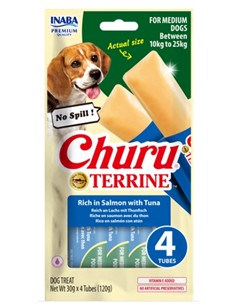 CHURU TARRINE MEDIUM SALMÓN Y ATÚN 4uds