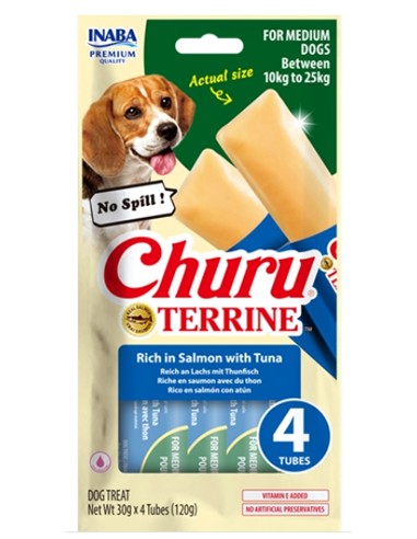 CHURU TARRINE MEDIUM SALMÓN Y ATÚN 4uds