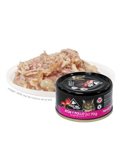 Volcán atún y pollo con gambas 70gr