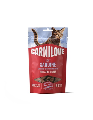 CARNILOVE GATO SNACK SOFT SARDINA
