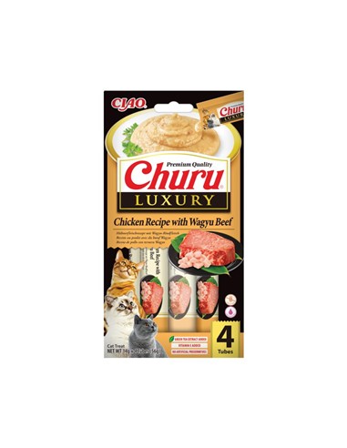 CHURU LUXURY POLLO Y WAGYU 4uds
