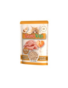 273089  SANOVID POUCH GATO POLLO Y SALMÓN 85gr