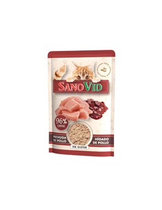 SANOVID POUCH GATO HÍGADO DE POLLO 85gr