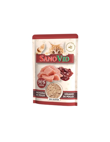 SANOVID POUCH GATO HÍGADO DE POLLO 85gr