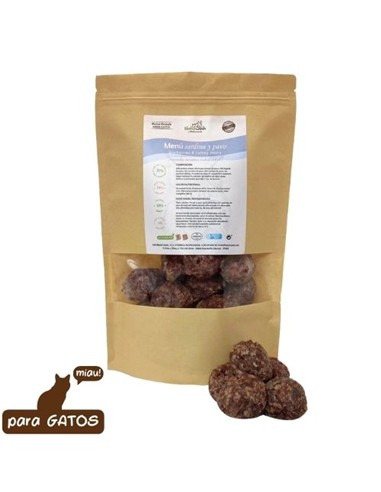 Naturcanin albóndigas gato sardina pavo 900gr